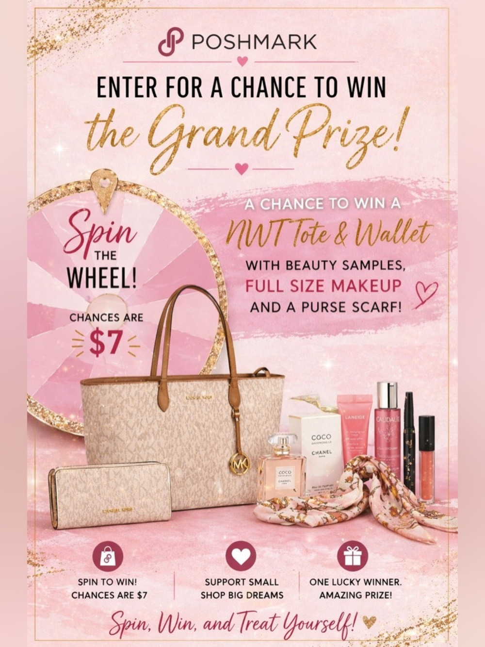 Potluck SPIN THE WHEEL for the grand prize to be drawn on 05/05/2026 @7:00p.m